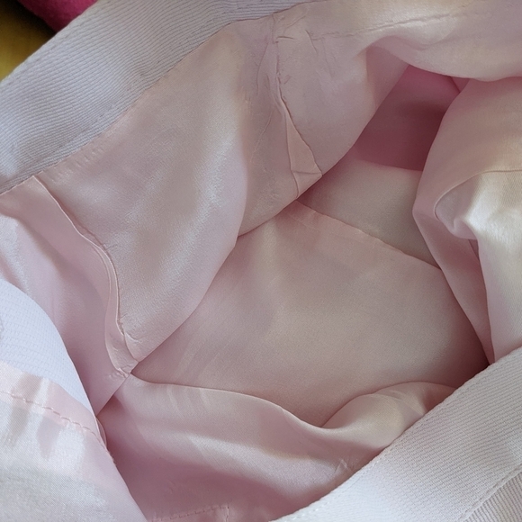 VINTAGE pink lilac flowy wide leg pants trousers size Small @y - Picture 2 of 10